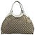 Borsa a Mano Gucci Sukey in tela monogram Beige