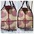 Burberry Borsa Bowling Heart Chester Tela Supernova Check e Pelle Verniciata Rosso Beige - vista 4