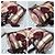 Burberry Borsa Bowling Heart Chester Tela Supernova Check e Pelle Verniciata Rosso Beige - vista 8