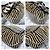 Fendi B Bag gestreifter Samt Braun Schwarz Beige - Ansicht 14