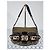 Fendi B Bag gestreifter Samt Braun Schwarz Beige - Ansicht 15