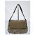 Fendi B Bag gestreifter Samt Braun Schwarz Beige - Ansicht 3