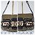 Fendi B Bag gestreifter Samt Braun Schwarz Beige - Ansicht 7