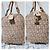 Fendi Zucchino FF Handtasche Beige Rosa Pink - Ansicht 7