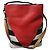 Burberry Ashby Borsa Hobo in Tela - Rosso, Beige, Marrone Nero