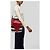 Burberry Ashby Borsa Hobo in Tela - Rosso, Beige, Marrone Nero - vista 12