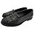 Autre Marque Saint Laurent Paris Mocassini in pelle nera borchiati Nero Silver hardware