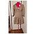 Vestido de seda Sandro estampado floral Negro Beige - vista 12
