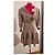 Vestido de seda Sandro estampado floral Negro Beige - vista 9