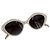 Autre Marque Occhiali da sole Off-White Plastic Rafa Cat-Eye 140mm Blu - vista 6