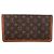 Louis Vuitton Borsa Clutch Pochette Dame Flap Vintage in tela monogram marrone - vista 3