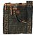 Fendi Zucca Monogram Canvas Flache Crossbody Messenger Tasche Braun