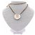 Collana a cuore Chanel in pelle nera Nero