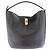 Céline Bolsa bucket 16 em couro preto
