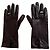 Gucci Damen Lederhandschuhe in Dunkelbraun