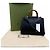Bamboo Gucci Nymphaea Medium Schultertasche aus Leder mit Bambus und Eco-Perlen Schwarz - Ansicht 2