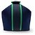 Hermès Hermes Bride à Black PM Baumwoll-Pouch Handtasche Marineblau - Ansicht 3