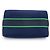 Hermès Hermes Bride à Black PM Baumwoll-Pouch Handtasche Marineblau - Ansicht 4