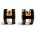 Hermès HERMES Pop H Mini Ohrringe Schwarz Golden