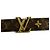 Pulsera de cuero Monogram Louis Vuitton con dijes Castaño - vista 7