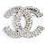 Spilla Bijou Chanel in cristallo e strass argento