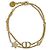 Pulsera de dijes de oro Christian Dior Dorado