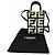 FENDI x MARC JACOBS Sunshine Shopper Small Leather Handbag Black White - view 2
