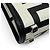 FENDI x MARC JACOBS Sunshine Shopper Small Leather Handbag Black White - view 7