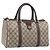 GUCCI GG Supreme Web Sherry Line Hand Bag PVC Beige Gold 40 02 007