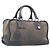 LOEWE Americana 28 Hand Bag Suede Gray Silver
