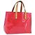 LOUIS VUITTON Monogram Vernis Reade PM Hand Bag Fuchsia Pink M91221