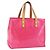 LOUIS VUITTON Monogram Vernis Reade PM Hand Bag Fuchsia Pink M91221