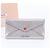 Miu Miu Madras Love Letter Leder-Langbrieftasche Silber