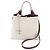 Tod's T-Timeless Leder 2-Way Handtasche Weiß Rot Bordeaux