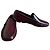 Prada Leder Loafer Herren Bordeauxrot