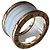 Bulgari B.zero1 Ring aus 18K Roségold und weißer Keramik Golden