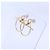 Hermès Hermes 18K Pink Gold Echappé PM Kreis-Motiv Ohrringe Golden - Ansicht 2