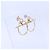 Hermès Hermes 18K Pink Gold Echappé PM Kreis-Motiv Ohrringe Golden - Ansicht 3