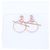 Hermès Hermes 18K Pink Gold Echappé PM Kreis-Motiv Ohrringe Golden - Ansicht 4