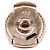 Hermès Hermes 18K Pink Gold Echappé PM Kreis-Motiv Ohrringe Golden - Ansicht 7