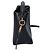 Autre Marque Borsa a mano piccola in pelle lucida Yves Saint Laurent Nero - vista 2