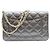 Borsa a tracolla portafoglio Chanel Classic Caviar nera senza logo Nero - vista 3
