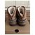 UGG Classic Mini Crescent - Botas de Gamuza Marrón Castaño - vista 3
