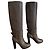 Balenciaga Lederstiefel Braun