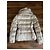 Prada White Down Jacket with Fur Collar and Belt - view 2
