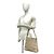 Borsa a tracolla Gucci in tela GG beige e pelle - vista 2