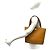 Borsa Tote in pelle Burberry Vintage Logo Hardware Nova Check Pattern Marrone - vista 2