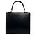 Céline Celine Vintage Logo Ring Hardware Calf Leather Handbag Black - view 3