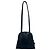 Loewe Vintage Leder-Rund-Tote-Bag mit eingraviertem Logo und Reißverschluss Marineblau - Ansicht 3