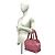 Borsa Mini Boston Chanel in vitello granulato rosa - vista 2